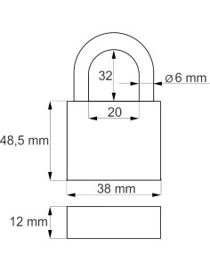 Kłódka Steier KS2-40 2